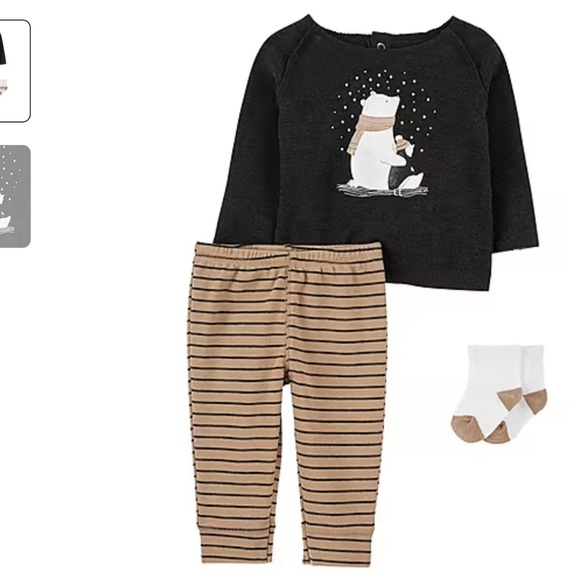 Carter’s baby boys 3-pc. Outfit NEW Newborn - Picture 1 of 2